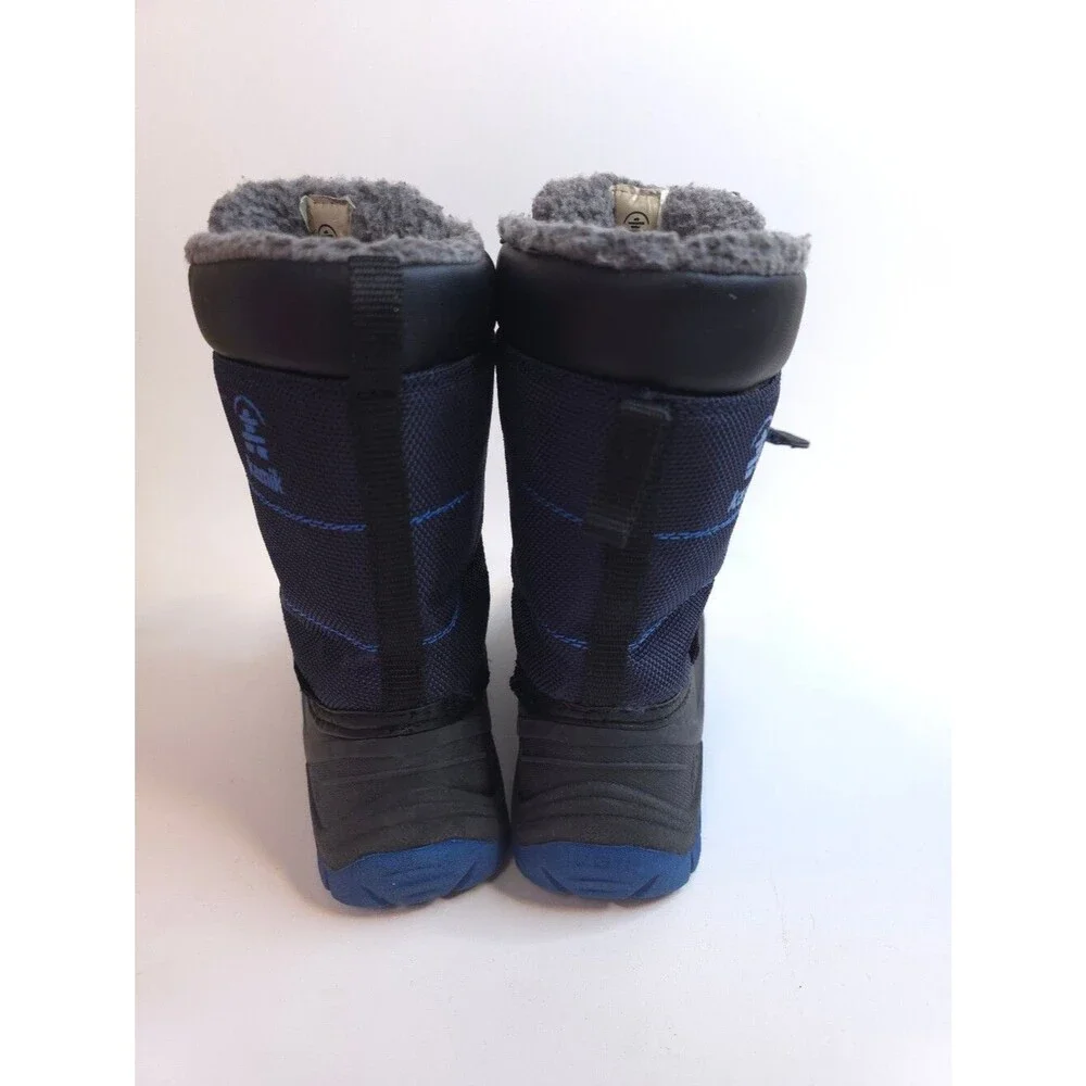 Kamik Rapha Waterproof Winter Snow Boots Shoes Kids Blue Insulated Warm Sz 2